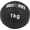 Image de Gorilla Sports® Medecine Ball - Individuel/Ensemble 1/2/3/4/5/6/ 7/8/9/10kg Poids, Ø 29 cm, Antidérapante, Noir - Slam Ball, Balles de Poids, pour Fitness, Musculation, Gym
