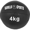 Image de Gorilla Sports® Medecine Ball - Individuel/Ensemble 1/2/3/4/5/6/ 7/8/9/10kg Poids, Ø 29 cm, Antidérapante, Noir - Slam Ball, Balles de Poids, pour Fitness, Musculation, Gym