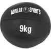 Image de Gorilla Sports® Medecine Ball - Individuel/Ensemble 1/2/3/4/5/6/ 7/8/9/10kg Poids, Ø 29 cm, Antidérapante, Noir - Slam Ball, Balles de Poids, pour Fitness, Musculation, Gym