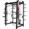 Image de GORILLA SPORTS® Multifonction Smith Machine - Barre de Traction à Câble Réglable, Charge maximale 200-300 kg, 219x127,5x218,5 cm, Acier - Station Musculation, Multipresse, Power Rack