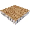 Image de Set de tapis de protection Gorilla Sports  8 Tapis de protection du sol en différentes couleurs 60 x 60 cm | Tapis de protection du sol. Tapis puzzle, Effet bois