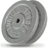 Image de Disques de poids en fonte noire/argent - De 0,5 KG à 30 KG