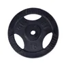 Image de Gorilla Sports® Disques Poids - 1,25/2,5/5/10/15/20kg, Set 2/27,5/30kg, Ø 30/31mm, Fonte, Argent/Noir - Ensemble Plaques d'Haltères, Musculation, Fitness, Gym