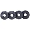 Image de GORILLA SPORTS Disques de Poids en Fonte Noire/Argent - De 0,5 KG à 30 KG