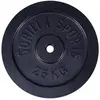 Image de Disques de poids en fonte noire/argent - De 0,5 KG à 30 KG