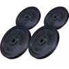 Image de Disques de poids en fonte noire/argent - De 0,5 KG à 30 KG