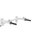 Image de GORILLA SPORTS® Barres de Traction Murale - Montage, à 5 Poignées Antidérapante, Charge Max 350 kg, avec/sans Bande Résistance, Acier, Noir/Blanc   Multi-Grip Pull Up Bar, Barre de Fitness Fixation