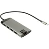Image de Inter-Tech GDC-802 - Station d'accueil multifonctionnelle USB Type C HDMI Argenté
