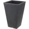 Image de Spetebo Pot de fleurs en plastique anthracite 55 cm   Pot de fleurs trapézoïdal   Pot de fleurs