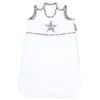 Image de babybay Sac de Couchage en Coton Organique Blanc avec Application Étoile Taupe/Étoiles Blanc 1 Unité