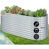 Image de blumfeldt Jardiniere sur Pieds, Espace Potager sur Pied Jardinage Extérieur, Potager Surélevé en Hauteur, Sureleve Exterieur Jardin et Balcon, Bac Pied en Acier, 1257L, 2 m