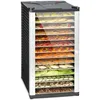 Image de Klarstein Fruit Jerky 14 - déshydrateur, robot déshydrateur à viande et fruits, 14 niveaux, conception à tiroirs, 1000 watts, recyclage d'air, séchage 1,8 m², silencieux, noir