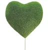 Image de Jardinex Peluche de Coeur en Gazon synthétique - Vert 50 cm