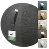 Image de Ballon-siège VLUV STOV, siège ergonomique pour le bureau et la maison, couleur: Anthracite (gris foncé), Ø 60cm - 65cm, Tissu d’ameublement de qualité supérieure, robuste et indéformable avec une poignée de transport