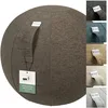 Image de VLUV Ballon-siège STOV, siège Ergonomique, Couleur: Greige (Gris), Ø 60cm - 65cm, Tissu d’ameublement de qualité supérieure, Robuste et indéformable avec Une poignée de Transport