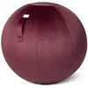 Image de VLUV BOL VARM - Chaise-ballon en tissu - Chianti - Diamètre 70 cm - 75 cm - Tissu de revêtement en velours - Robuste, indéformable, avec poignée de transport et socle stabilisateur