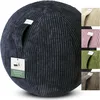 Image de VLUV BOL VLIP Boule de siège ergonomique respirante avec poignée et protection anti-roulement, revêtement lavable pour grossesse 65 cm