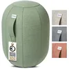 Image de VLUV® KAPSUL SOVA Balance-Capsule [Respirante avec poignée de transport et protection contre le roulement] Housse en tissu lavable | Tabouret ergonomique | Bureau pivotant