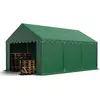 Image de TOOLPORT Tente de Stockage 4x6 m bâches en PVC 750 N Vert foncé imperméable avec Cadre de Sol