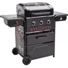 Image de Barbecue gaz CHAR BROIL Gas2Coal 2.0 Special Edition,sur chariot, 4 brûleurs dont 1 latéral, surface de cuisson 64 x 45 cm