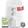 Image de Linsar - Friteuse sans huile - 4L - Airfryer avec minuterie et fonction maintien au chaud - Température au choix - Plus économe en énergie et plus rapide que les fours - 1400 W (blanc)