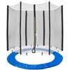 Image de Arebos Coussin de protection pour trampoline + filet / 244, 305, 366, 396, 430, 460 et 490 cm / filet pour 6 ou 8 tiges (244 cm, filet pour 6 tiges)