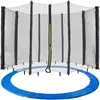 Image de Arebos Coussin de Protection pour Trampoline avec Filet de sécurité | Ø 244, 305, 366, 396, 430, 460 & 490 cm | Filet pour 6 ou 8 tiges (430 cm : 8 tiges) | Protection des Ressorts