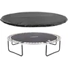 Image de Arebos Bâche de Trampoline Ø 244/305/366/430 cm Noir indéchirable & résistant aux UV Bâche de Protection Contre Les intempéries Protection du Trampoline Couverture de Pluie