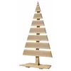 Image de Floranica Sapin de Noël en Bois Naturel 90x45cm Décoration d'intérieur et d'extérieur Grand Sapin en Bois de mélèze Fait à la Main, Non Traité