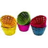 Image de EDUPLAY 200155 Lot de 6 corbeilles en bambou colorées