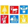 Image de EDUPLAY 370086 Pochoir de Noël