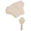 Image de EDUPLAY Lot de 10 bâtonnets de bricolage en bois visages