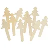 Image de EDUPLAY Lot de 10 bâtonnets de bricolage en bois pour sapin de Noël