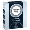 Image de MISTER SIZE   Pure Feel Lubrifiants prophylactiques (extra fins, extra lubrifiés) / taille individuelle 64 mm à un lot de 3 - Préservatifs minces 100 % latex naturel