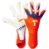 Image de T1TAN Alien Gravity Red 2.0 - Gants de Gardien de But sans Protection des Doigts - Gants de Football pour Jeunes & Adultes, Unisexe - Mixed Cut et 4mm Gecko Grip - Taille 11
