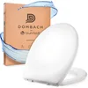Image de Dombach® Kaiana Abattant WC avec Frein de Chute (Ovale, Blanc, Duroplast), Innovant Premium lunette WC Antibactérien, Clipsable, Lunette WC Frein de Chute, Acier Inox, Fixation Abattant WC