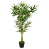 Image de Spetebo Plante artificielle, bambou, dans un pot de fleurs, 115 cm, arbre décoratif d'intérieur