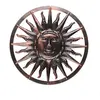 Image de Spetebo Décoration murale solaire en métal avec soleil - env. Ø 40 cm - Décoration murale de jardin au look antique - Décoration de jardin éclairée