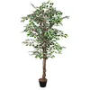 Image de Benjamini Plante artificielle benjamini dans un pot de fleurs, 160 cm, arbre décoratif d'intérieur