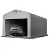 Image de Wikinger Tente-Garage 5x8 m Tente de Stockage carport Porte d'env. 4,1x2,5 m pour Bateaux, Campeur, Tracteur, Gris