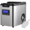 Image de Arebos Machine à glaçons | Ice Cube Maker | 12 kg / 24 h | 10-15 minutes de production | 3 tailles de glaçons | Réservoir d'eau de 2,2 L | Machine à glaçons | Minuteur & écran LCD