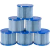 Image de AREBOS Flowclear Cartouches | Filtre de Piscine | 6X Cartouches de Filtre Spa Hot Tubs | Filtre antimicrobien | Bleu