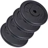 Image de ScSPORTS® Disques d'Entraînement - Set de 15/20/30/40/60 kg, en Fonte, Ø 30/31 mm, Adapté au Sol, Noir - Jeu de Disques de Poids, Plaques de Poids pour Haltères, Fitness (40 KG (4 x 10 kg))