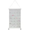 Image de Kindsgut Calendrier de l'Avent 100% coton à remplir, pour enfants et petits enfants, avec 24 petites portes à ouvrir, couleurs discrètes et design minimaliste