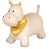 Image de Kindsgut Animal Sauteur pour Enfants, Couleurs discrètes et Modernes, détails soignés, Pompe à air Incluse, Hippo