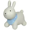 Image de Kindsgut Animal Sauteur pour Enfants, Couleurs discrètes et Modernes, détails soignés, Pompe à air Incluse, Lapin