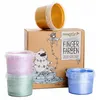 Image de Set peinture à doigts 4 pots 90g Cristal Mika RJVB Neogrun® - P
