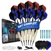 Image de DartPro Fléchettes avec Pointe en Plastique - 12 fléchettes pour Cible électronique [18g] - Jeu de fléchettes Professionnel [INCL. 6 tiges + 21 ailettes]