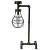 Image de Lampadaire solaire en fonte - Design tube - Lampe de jardin vintage - 57 cm - LED industrielle de style rétro.