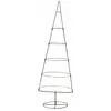 Image de Présentoir décoratif pour ornement - 150 cm / 5 niveaux - Design sapin de Noël - Pour boule de Noël - Marron